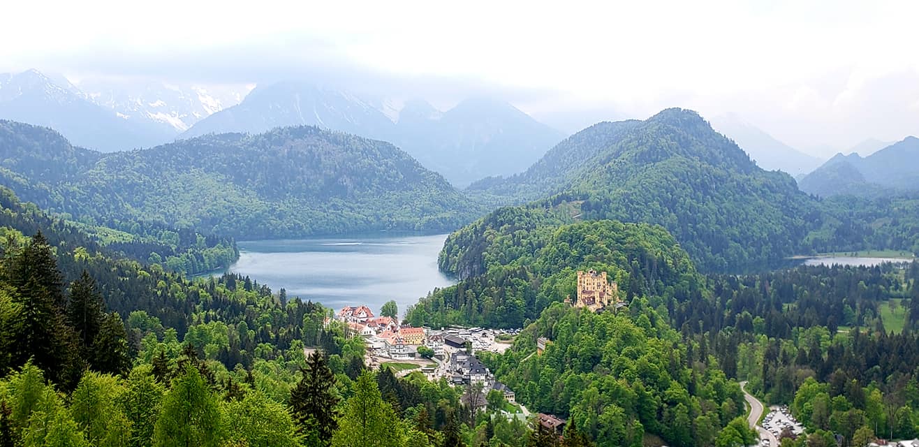 View of Hohenschwangau from inside the castle