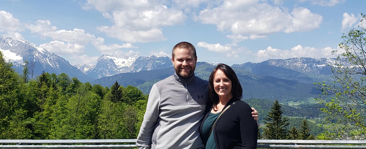 View from documentation center of the German Alps