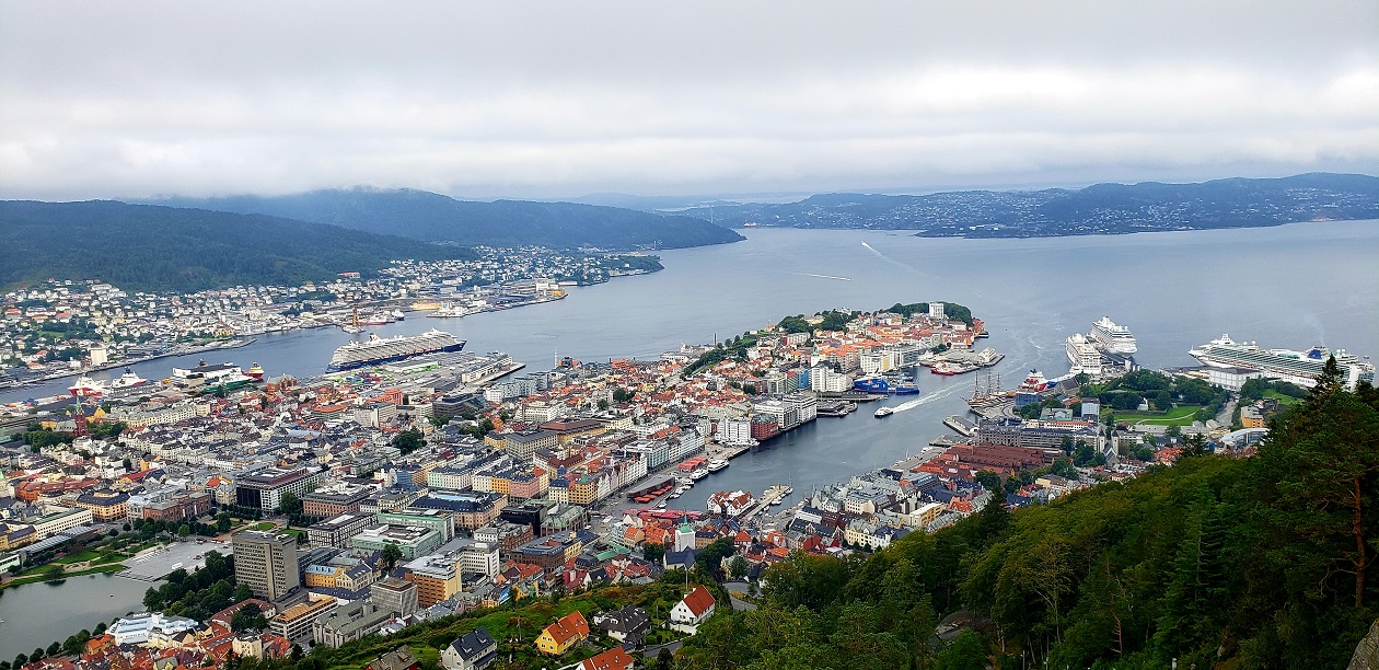View of Bergen from Mt. Floyen