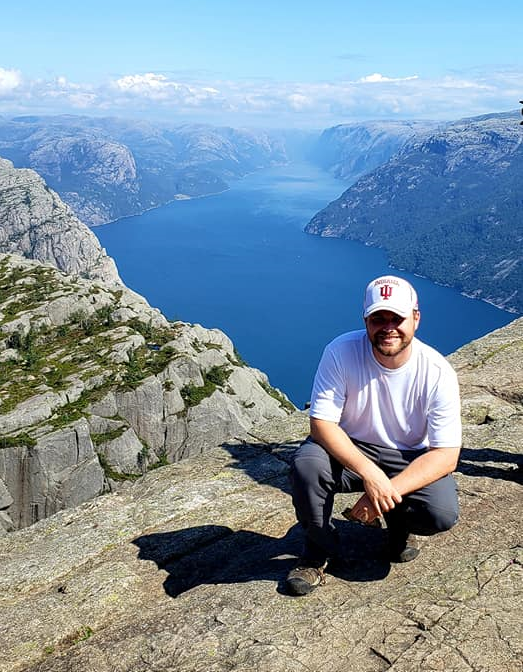 Scott at the top of Pulpit Rock