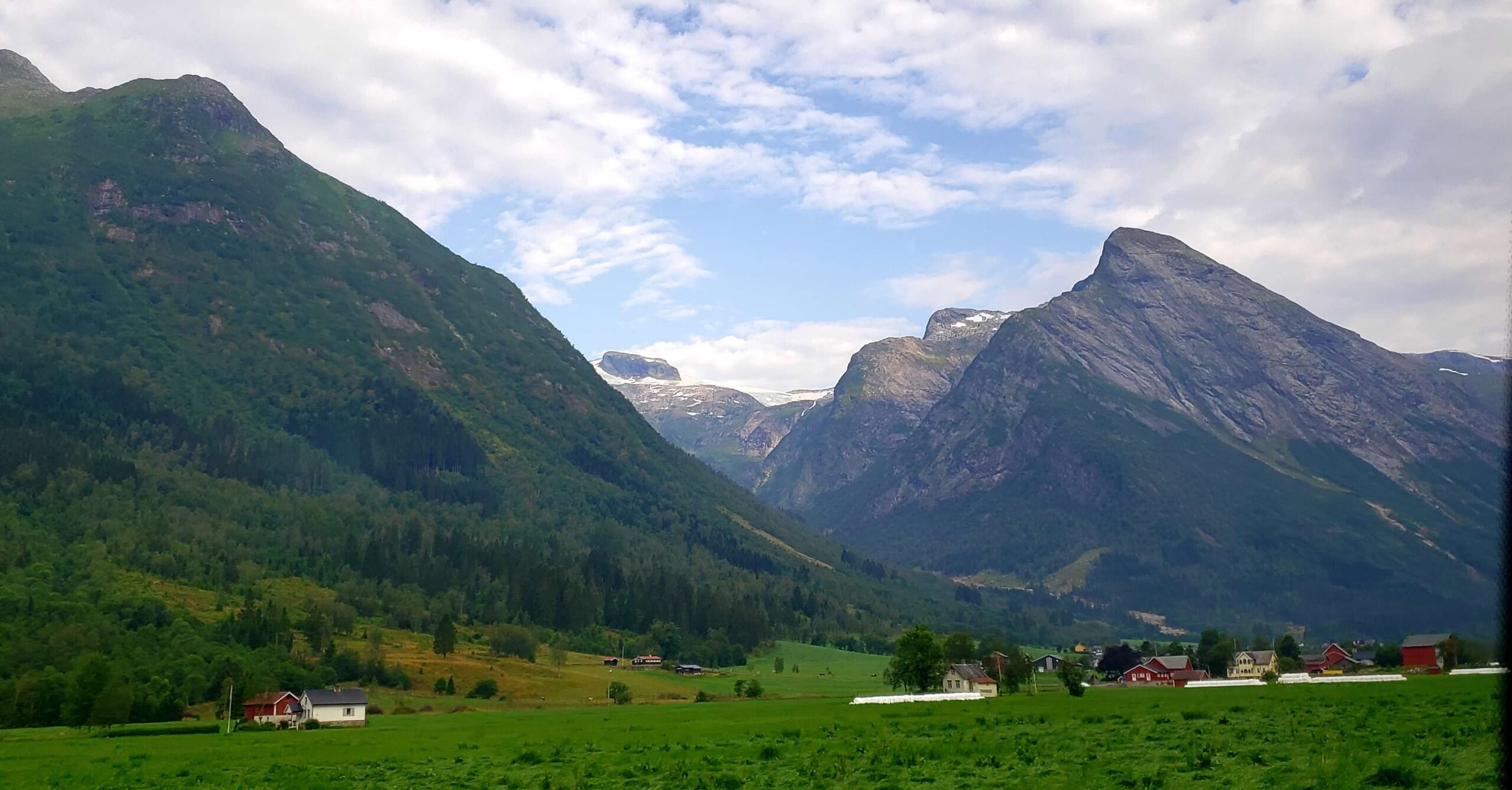 Looking back from Geiranger