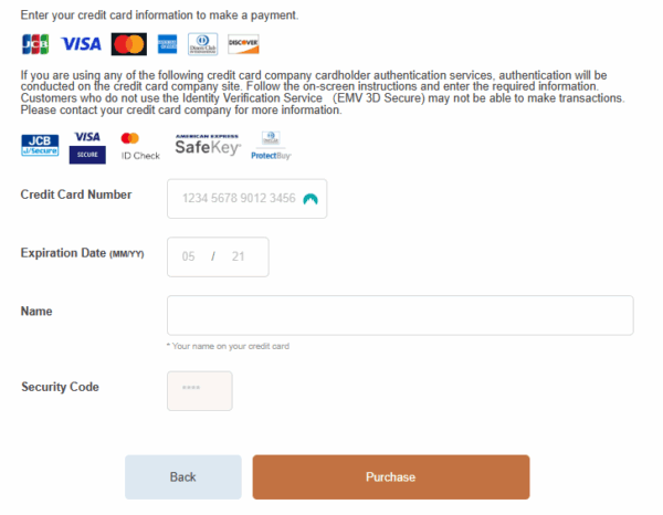Purchasing a Pass Step 3